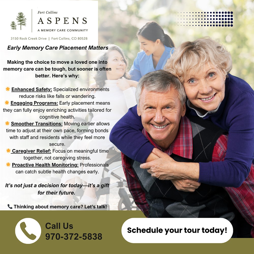 Why Early Placement into Memory Care Matters - Schedule a Tour Today!